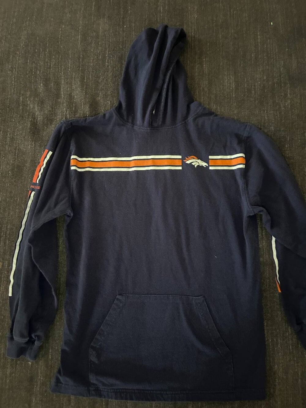 Vintage NFL Denver Broncos Lightweight Hooded Long Sleeve Shirt